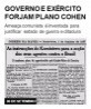 Governo e Exército forjam Plano Cohen