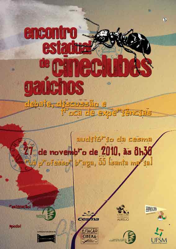  &nbsp;Cartaz de Encontro Cineclubes Ga&uacute;chos