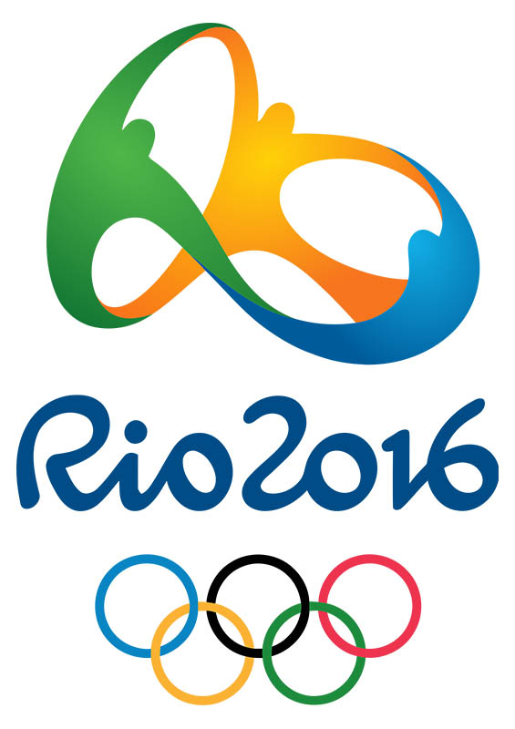   Logomarca oficial dos Jogos Olímpicos 2016, no Rio de Janeiro