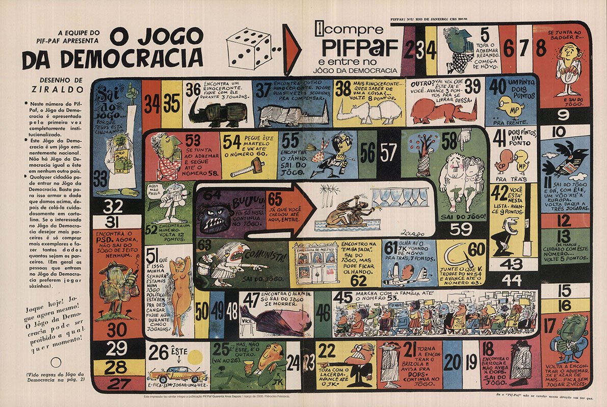  O jogo da democracia, "Pif-Paf" nº 2, junho de 1964 