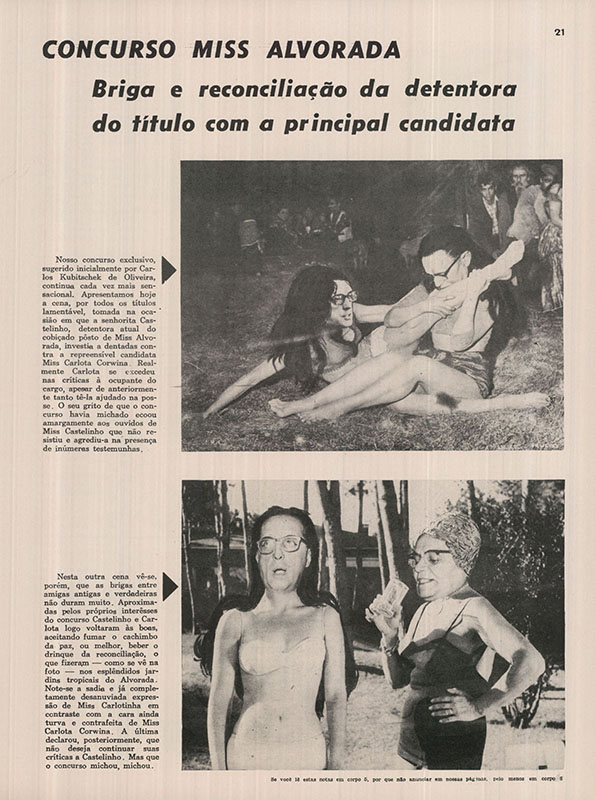  A relação entre Carlos Lacerda e Castelo Branco é tratada com humor e ironia na fotopotoca de Ziraldo em "Pif-Paf" nº 8, de 28 de agosto de 1964