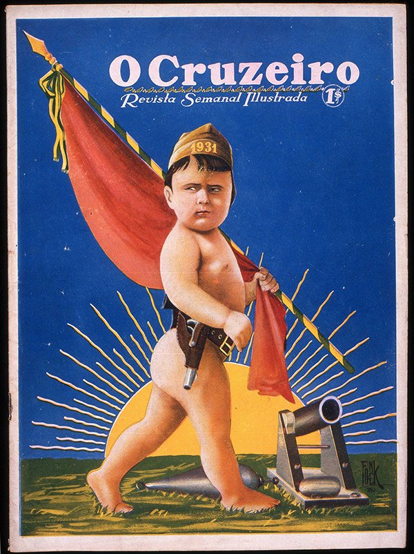   Capa do seman&aacute;rio &quot;O Cruzeiro&quot; &nbsp;de&nbsp;dezembro de 1930&nbsp;anuncia o nascimento de um novo pa&iacute;s