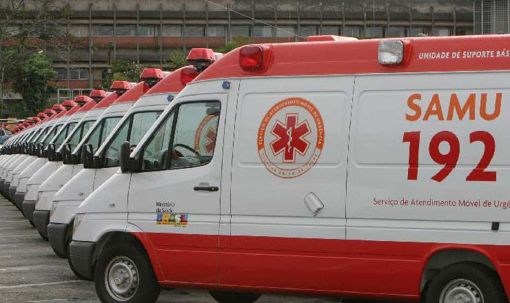  <strong> Ambulâncias do Samu: </strong> socorro de emergência no local do acidente