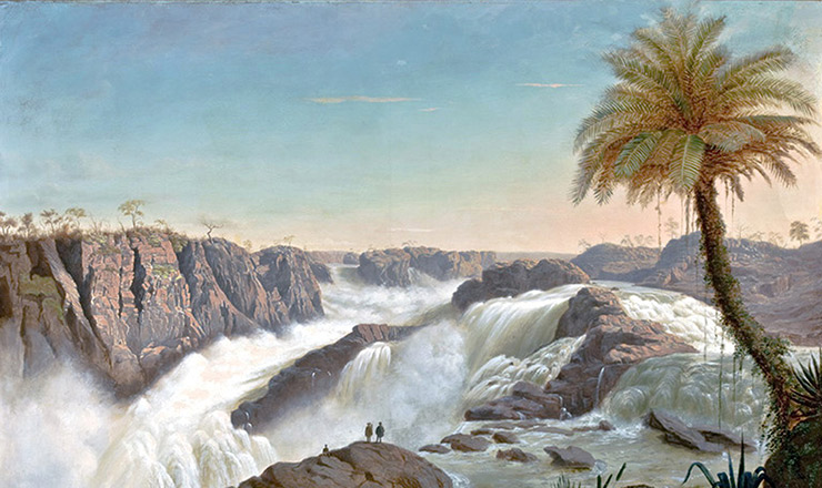  <strong> Cachoeira de Paulo Afonso</strong> , pintura de E. F. Schute, 1850 