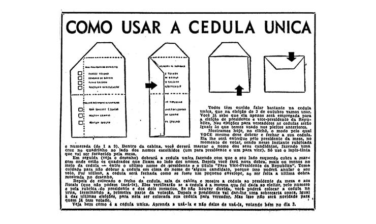  <strong> Orientação </strong> publicada na “Folha da Manhã”, 28 de setembro de 1955   