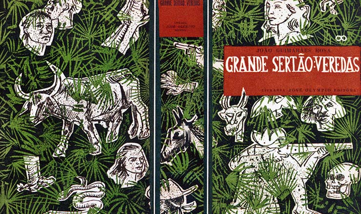  <strong> Capa de Poty para a 1ª edição </strong> de “Grande Sertão: Veredas”, pela Livraria José Olympio Editora   