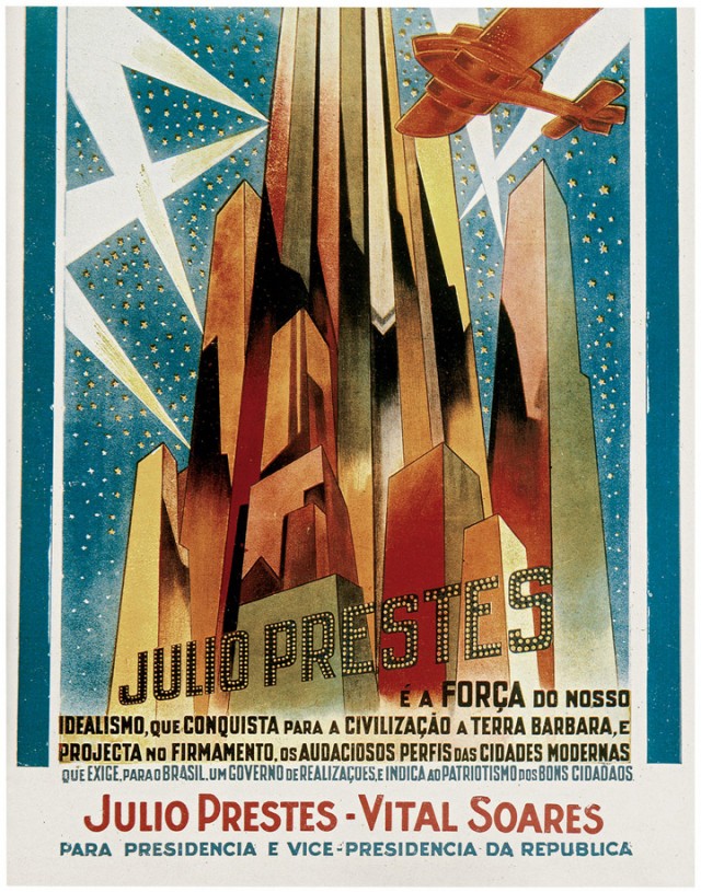   Cartaz da campanha  da chapa&nbsp;J&uacute;lio Prestes-Vital Soares &agrave; Presid&ecirc;ncia