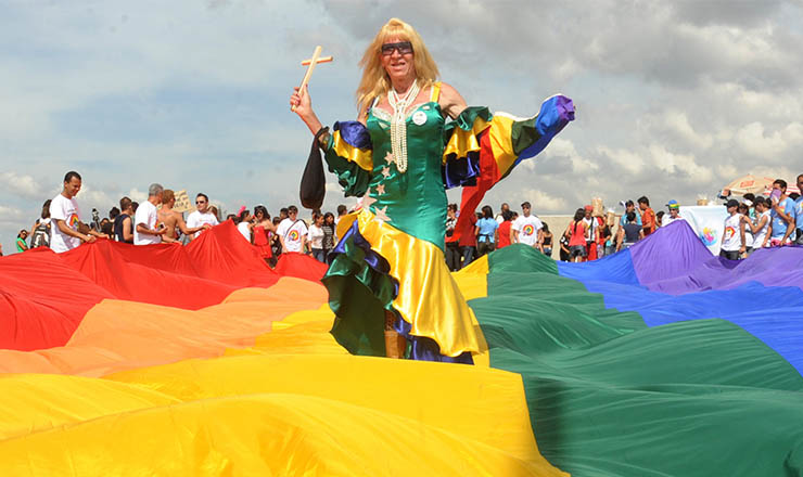  <strong> Primeira Marcha Nacional contra a Homofobia, </strong> maio de 2010, em Brasília