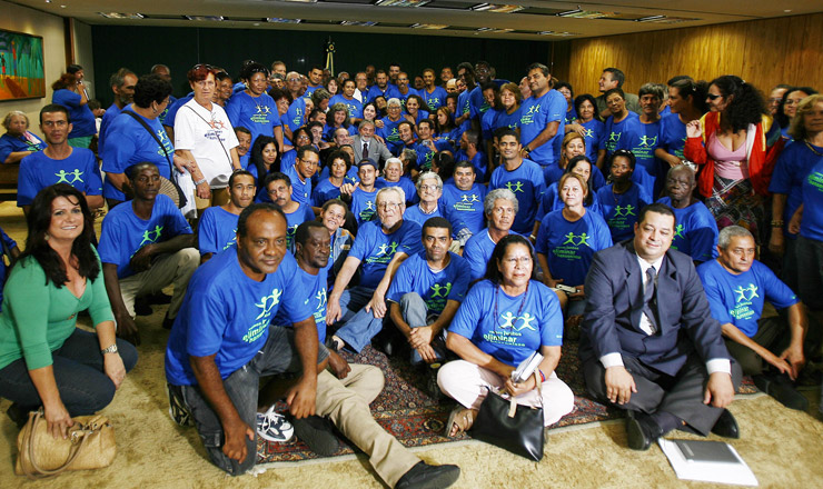  <strong> Ato de assinatura da lei 11.520/2007</strong> , no Palácio do Planalto, em Brasília       