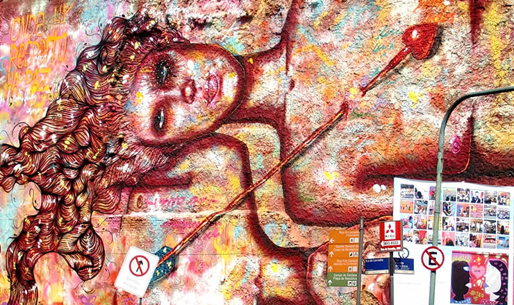  <strong>  Grafite de Anarkia Boladona no Rio de Janeiro: </strong> referência à Lei Maria da Penha 
