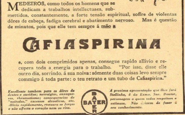  <strong> Jingle do analgésico Cafiaspirina, </strong> divulgado nos anos 1950