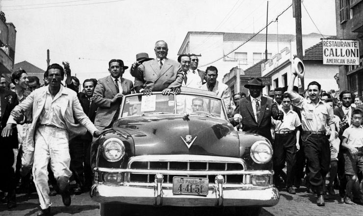  <strong> Getúlio Vargas</strong> em São Paulo durante a campanha à Presidência