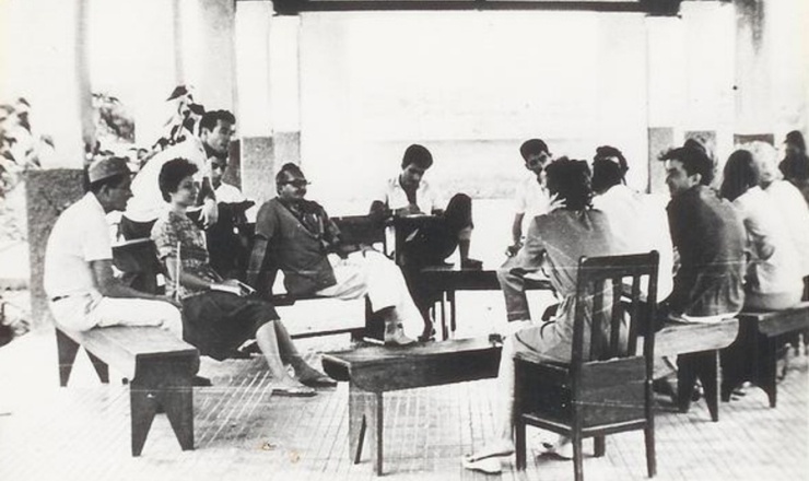  <strong> Paulo Freire </strong> (de óculos)<strong> participa </strong> do curso de capacitação de professores em Angicos (RN)   