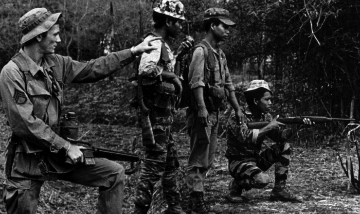  <strong> Militar dos EUA treina </strong> soldados vietnamitas