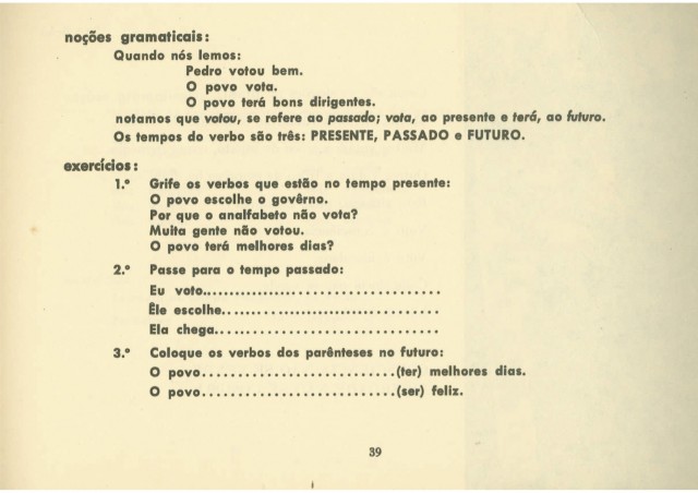   Cartilha "Viver é Lutar"  publicada em 1963