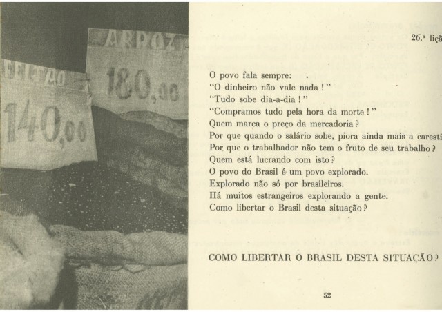   Cartilha "Viver é Lutar"  publicada em 1963