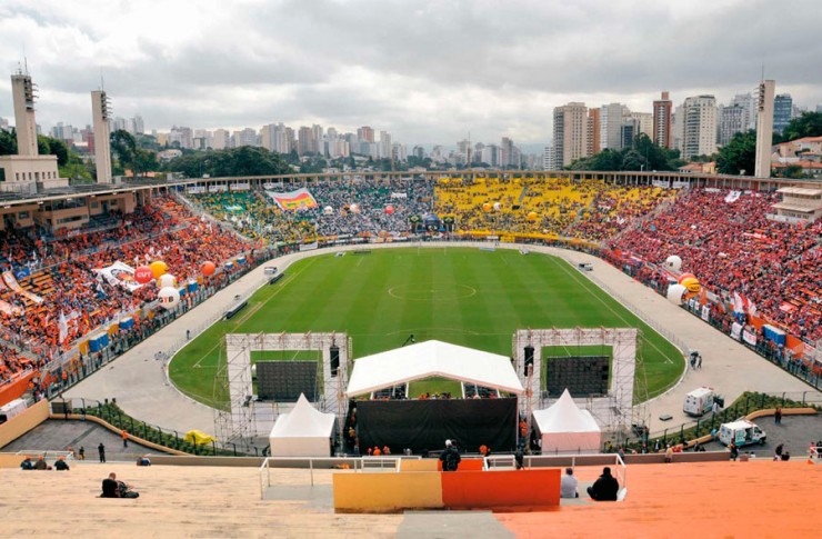  <strong> Estádio do Pacaembu, em São Paulo: </strong> 30 mil trabalhadores para a 2ª Conclat