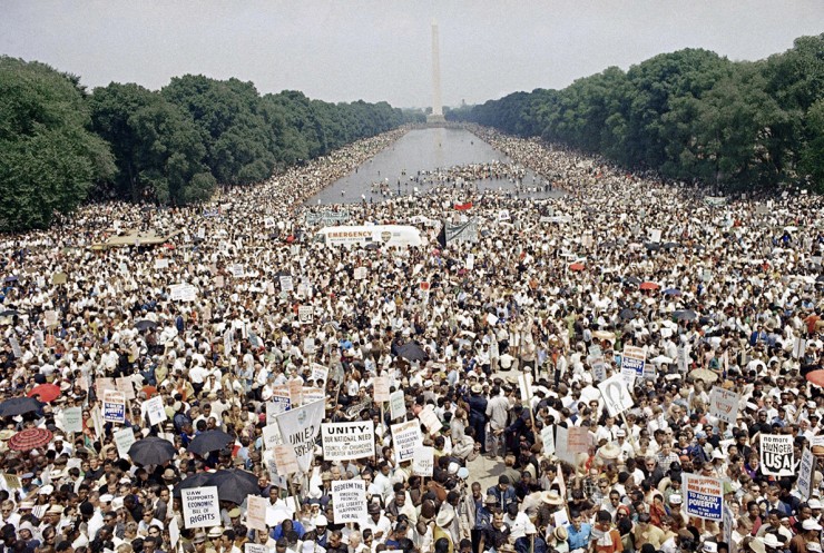  <strong> Manifestação em Washington,</strong> em junho de 1968, pelos direitos civis e contra a guerra do Vietnã