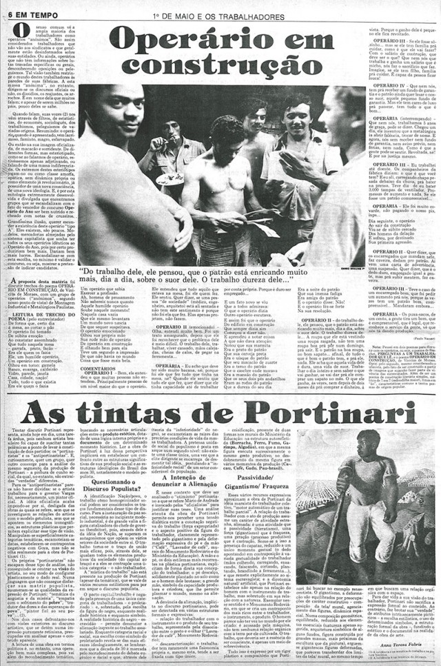  Jornal &quot;Em Tempo&quot;, de&nbsp;1&ordm; de maio de 1978, destaca o confronto entre empregados e empres&aacute;rios e a organiza&ccedil;&atilde;o do movimento sindical no pa&iacute;s