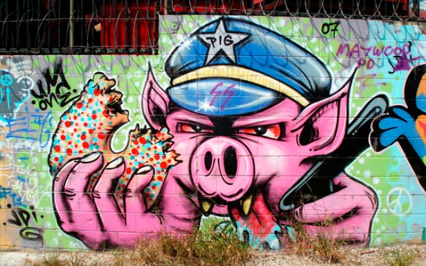      As criações do grafite, feitas com tinta em spray, rolinhos e pincel surgem como denúncias em espaços imprevisíveis da cidade: muros, pontes e calçadas  