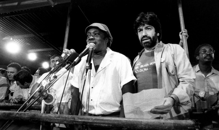  <strong> Milton Nascimento e Wagner Tiso </strong> participam do comício no Rio de Janeiro