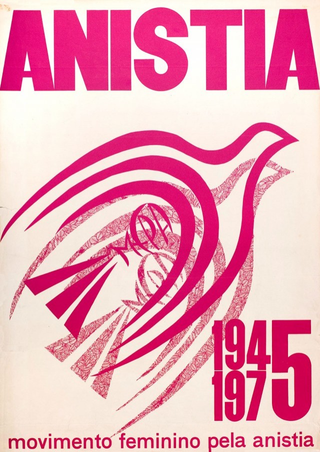  Cartaz do Movimento Feminino pela Anistia,&nbsp;de 1975