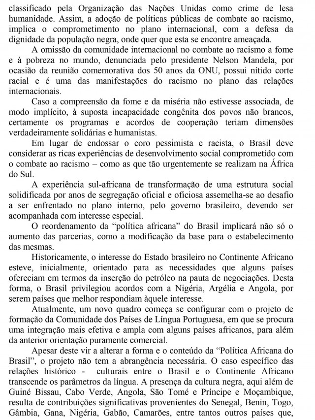  Documento entregue pelo movimento em novembro de 1995