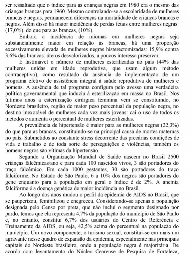  Documento entregue pelo movimento em novembro de 1995