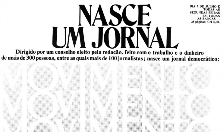  <strong> Peça promocional</strong> de lançamento do novo jornal    