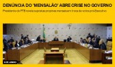 Denúncia do 'mensalão' abre crise no governo